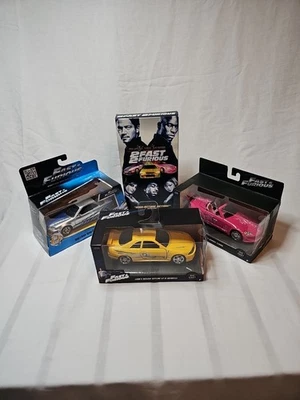 罕见 2 速 2 愤怒 VHS 电影带 3 辆电影车 - 1: 32 Jada 压铸 — 第 1/4 张图片