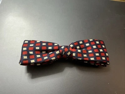Patriotic Best Clip Vintage Bow Tie Clip-on Red White Blue USA T12 - Image 1 of 2