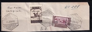 1948 - España - Cabo Juby - Marruecos - Avion certificada - Fragmento - Imagen 1 de 2