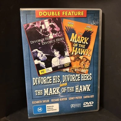 Double Feature: Divorce His, Divorce Hers / The Mark of the Hawk DVD R0 VGC - Image 1 of 3