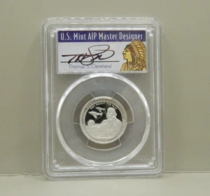 2021-S PROOF SILVER TUSKEEGEE AIRMAN NP QUARTER PCGS PR70 SIGNED CLEVELAND - Picture 1 of 4