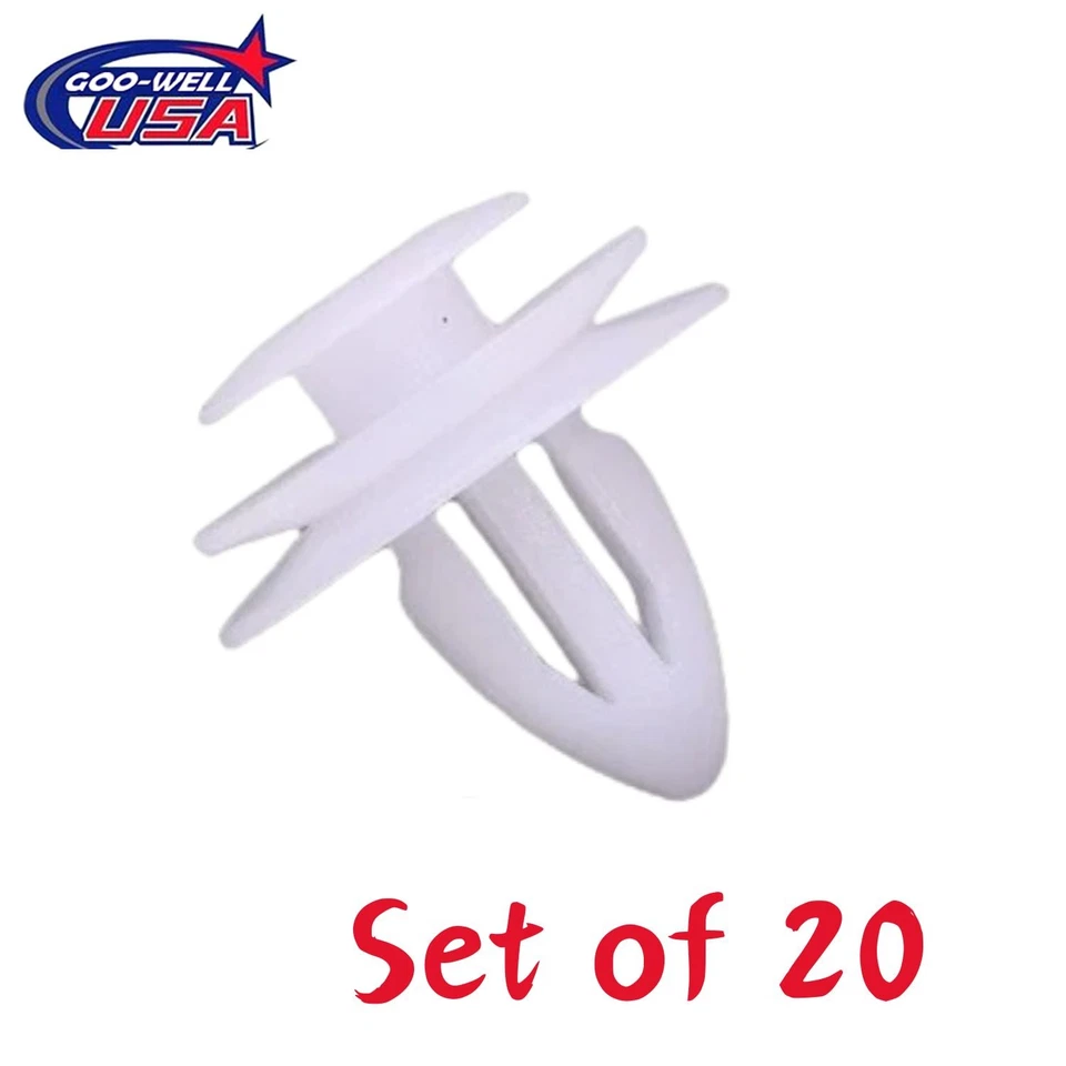 Sujetador de panel de ajuste blanco de 20 piezas para Mazda 6 GJ6A-68-AB1 2019 2020 2021 Foto 1 de 1