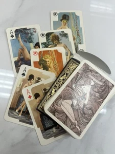 1 Deck Pin Up Risqué Girls Playing Cards in Box, Beautiful And Rare - Picture 1 of 1