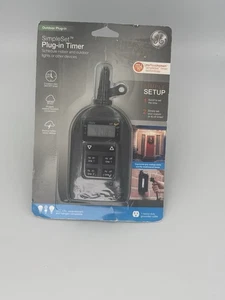 GE myTouchSmart Outdoor Plug-In Timer SimpleSet Digital 2 On/Off Jasco 81638 - Picture 1 of 5