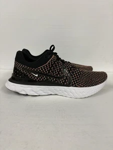 Nike React Infinity Run Flyknit 3 'Black Multi' DH5392-002 INDOSSATE taglia 12 NO SCATOLA - Foto 1 di 5