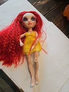 Rainbow High Fantastic Fashion Ruby Anderson Doll Outfit Satiny Yello Mini Dress - Picture 1 of 1