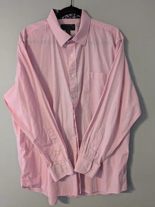 Alexander Julian Colours Button Up Long Sleeve Pink Shirt XL 17-17.5 34/35 - Picture 1 of 8