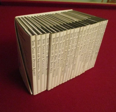 23-Volume Beatrix Potter Original Peter Rabbit Books ~ Tom Kitten ~ Two Bad Mice Foto 1 de 4