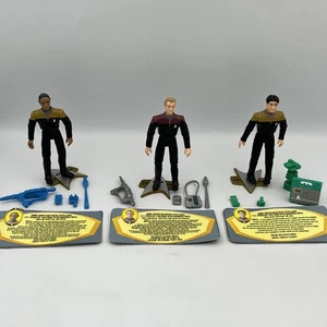 Lote de 3 figuras sueltas de Star Trek 1995 Playmates con accesorios *Leer* - Imagen 1 de 16
