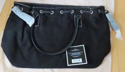 NUEVO CON ETIQUETAS PARFUMS GIVINCHY Promo Bolso de Mano Negro En Embalaje Original 18x12 Pulgadas Foto 1 de 4