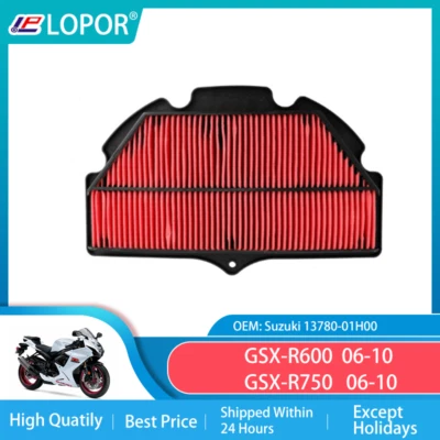 Filtro de aire de repuesto de alto flujo para Suzuki GSXR GSX-R 600 GSXR750 2006-2010 07 Foto 1 de 4