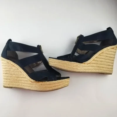 Zapatos de Tacones de Cuña Moda Spana Talla 10 | Coqueta Informal Fiesta Verano Primavera Básico Foto 1 de 4