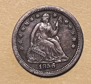 Media moneda de diez centavos libertad sentada 1856-o 1/2 10c, bonita XF - Imagen 1 de 6