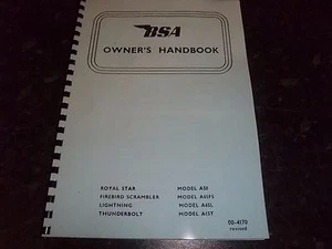 BSA OWNERS HANDBOOK PHOTOCOPY A50 A65L A65FS & A65T 1970 USA EDITION - BH52 - Picture 1 of 2