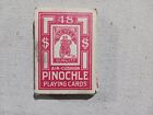 Vintage Red Bicycle Pinochle 48 Playing Card Deck