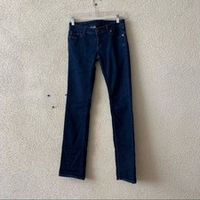 Genetic Denim Womens Jeans Blue Dark Wash Solid Royal Skinny Stretch Size 25