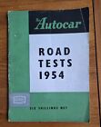 The Autocar Road Tests 1954 Booklet