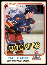 1981-82 O-Pee-Chee Paul Gagne Rookie Colorado Rockies #75