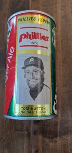 1976 CANADA DRY GINGER ALE CAN TOM HUTTON PHILADELPHIA PHILLIES DODGERS EXPOS - Picture 1 of 1