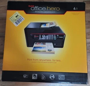 (NEW IN OPEN BOX!) Kodak HERO 6.1 OFFICE HERO All-In-One Printer Fax Copier Scan - Picture 1 of 8