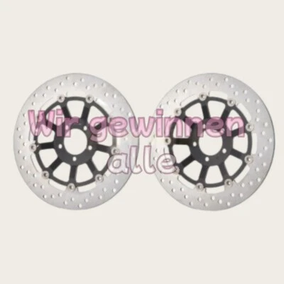 FRONT BRAKE DISCS FOR KAWASAKI ZXR750 H1-H2 1989-1990 NINJA ZX-9R 2000-2001 - Image 1 of 3