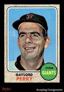1968 Topps #85 Gaylord Perry EX - EX/MT GIANTS