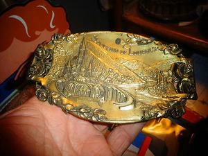 Ancien Cendrier en Régul Art Déco Souvenir de Pélerinage à Lourdes - Bild 1 von 2