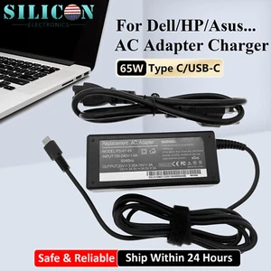 45/65/90W USB-C Type-C AC Adapter Laptop Charger Power Supply Cord For Lenovo HP - Picture 1 of 22