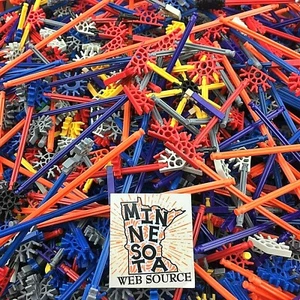 400 Micro Mini Knex Bulk Mixed Assortment Rods Connectors Clips K'nex Parts - Picture 1 of 7