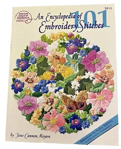1999 Encyclopedia of 101 Embroidery Stitches Jane Cannon Meyers Book 3413 Nice - Picture 1 of 7