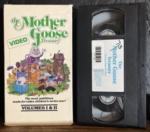 THE MOTHER GOOSE TREASURY VHS Tape Vol. 1 & 2 Children's Music Sing Along  - Picture 1 of 3