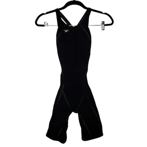 Speedo Fastskin FS Pro Recordbreaker Kneeskin Swimsuit Womens 26 Black - Picture 1 of 8
