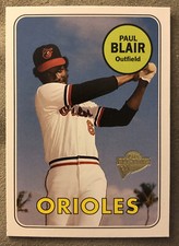2003 Topps Paul Blair All-Time Fan Favorites Baseball Card #4 Orioles High Grade