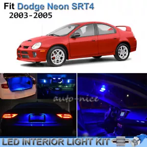 Kit de luces interiores LED azules brillantes para Dodge Neon SRT4 2000-2005 10 piezas - Imagen 1 de 8