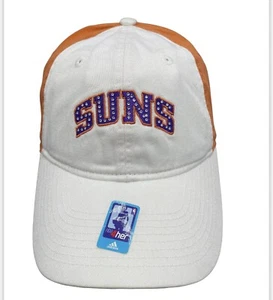 Phoenix Suns New Adidas Ladies Women NOS Team White Orange Rhinestone Slouch Hat - Picture 1 of 9