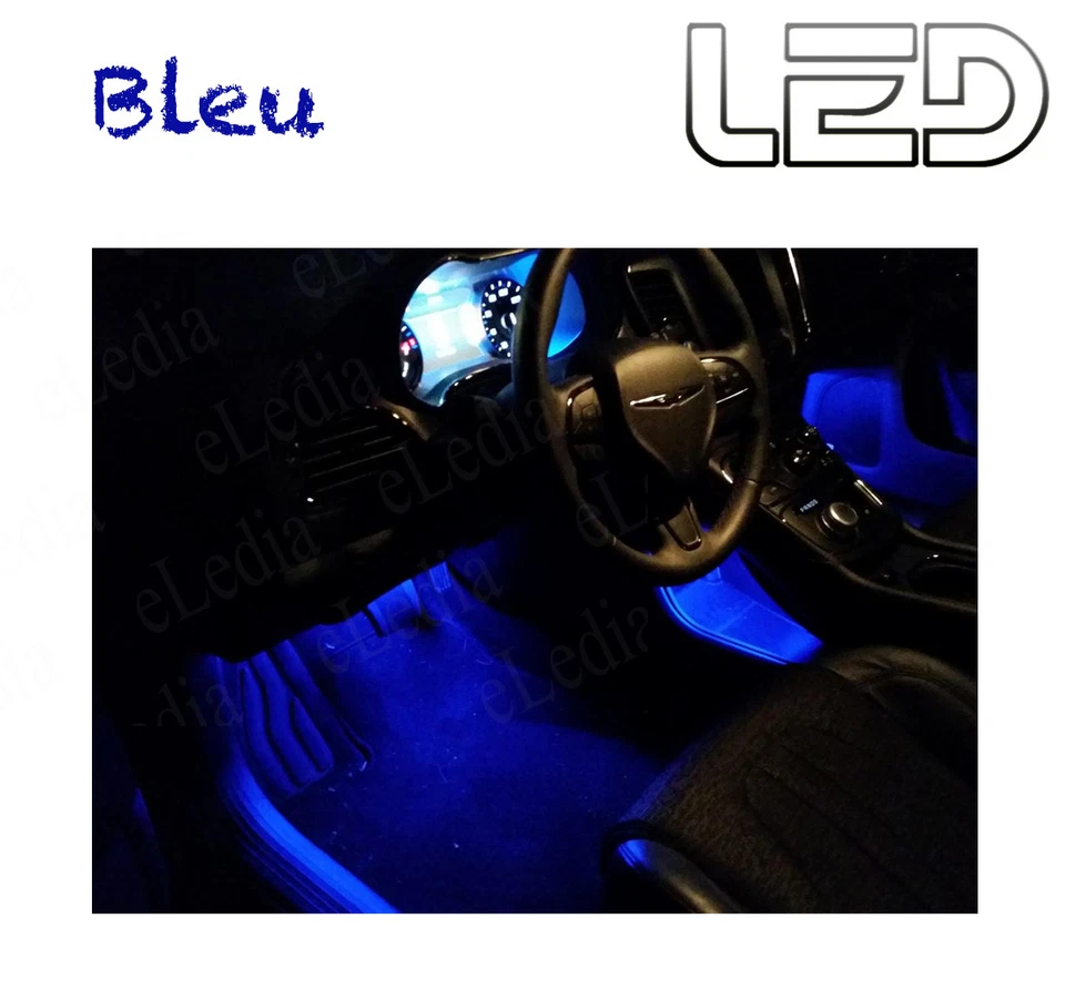 Para OPEL VECTRA C 2 Bombillas LED Azules Iluminación Suelos Pies Alfombrillas - Imagen 1 de 1