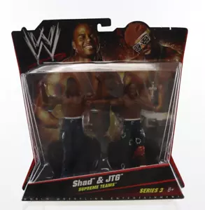 WWE WWF Supreme Teams Series 3 Shad Gaspard and JTG Cryme Tyme New NIP 2010 - Picture 1 of 8