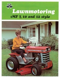Farbbroschüre Massey Ferguson MF 7 10 & 12 MF7 MF10 MF12 Rasen & Gartentraktor - Bild 1 von 13