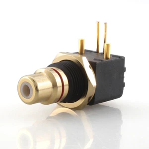 4pcs PCB Panel Mount Gold Socket RCA Female Jack Audio Video RCA Connector - Picture 1 of 5