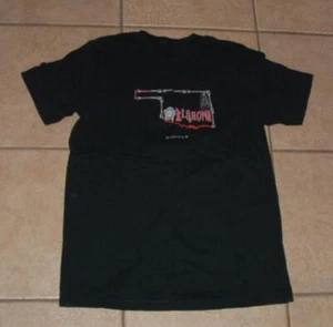 CLEARANCE Black Sz Small Casual Wear Soft Cotton OKLAHOMA Graphic Tee Shirt - Picture 1 of 2