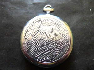 Sekonda 19 Jewel Hand Wind Chromed Hunter Pocket Watch. 50mm. TLC... - Imagen 1 de 5