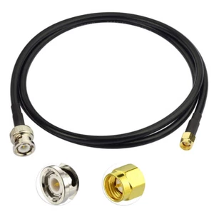 BNC Stecker auf SMA Stecker Stecker RG58 RF Zopf Antenne Adapter Koaxialkabel 1m - Bild 1 von 5