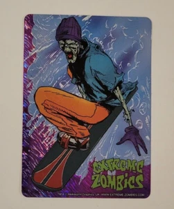 EXTREME ZOMBIES Rad Surfer 1997 Prismatic PRISM VENDING MACHINE STICKER CARD NM - Picture 1 of 3