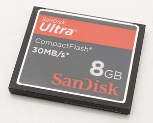Compact Flash 8GB Sandisk Ultra 30MB/S Cf Card Memory Card - Picture 1 of 2