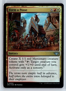 FOIL Form a Posse Outlaws of Thunder Junction – MTG Magic the Gathering Card - Picture 1 of 2