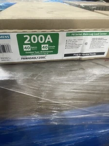 NEW SIEMENS PNW4040L1200C 200A 1PH 3W 120-240V MLO LOAD CENTER OUTDOOR - Picture 1 of 3