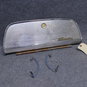 1958-1960 Ford Thunderbird Glove Box Door w/ Hinge & Catch Bars NO KEY OEM 76989 - Picture 1 of 16