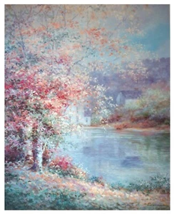 Rowenna Dodge Anderson Landscape "REFLECTIONS" Hand-Signed 21x26 Image L@@K - Picture 1 of 4