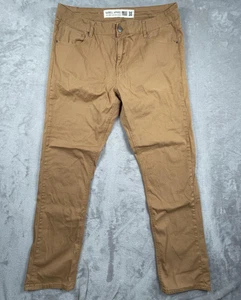 Barbell Apparel Pants Mens 38 Brown Stretch Chino Casual Athletic Fit Jeans - Picture 1 of 8