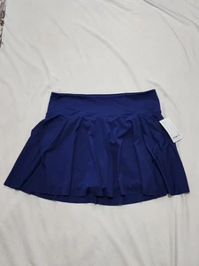 Athleta Ace Tennis Skort 15.5 Sz 2X High Rise Navy Pockets Athlete NEW - Picture 1 of 10